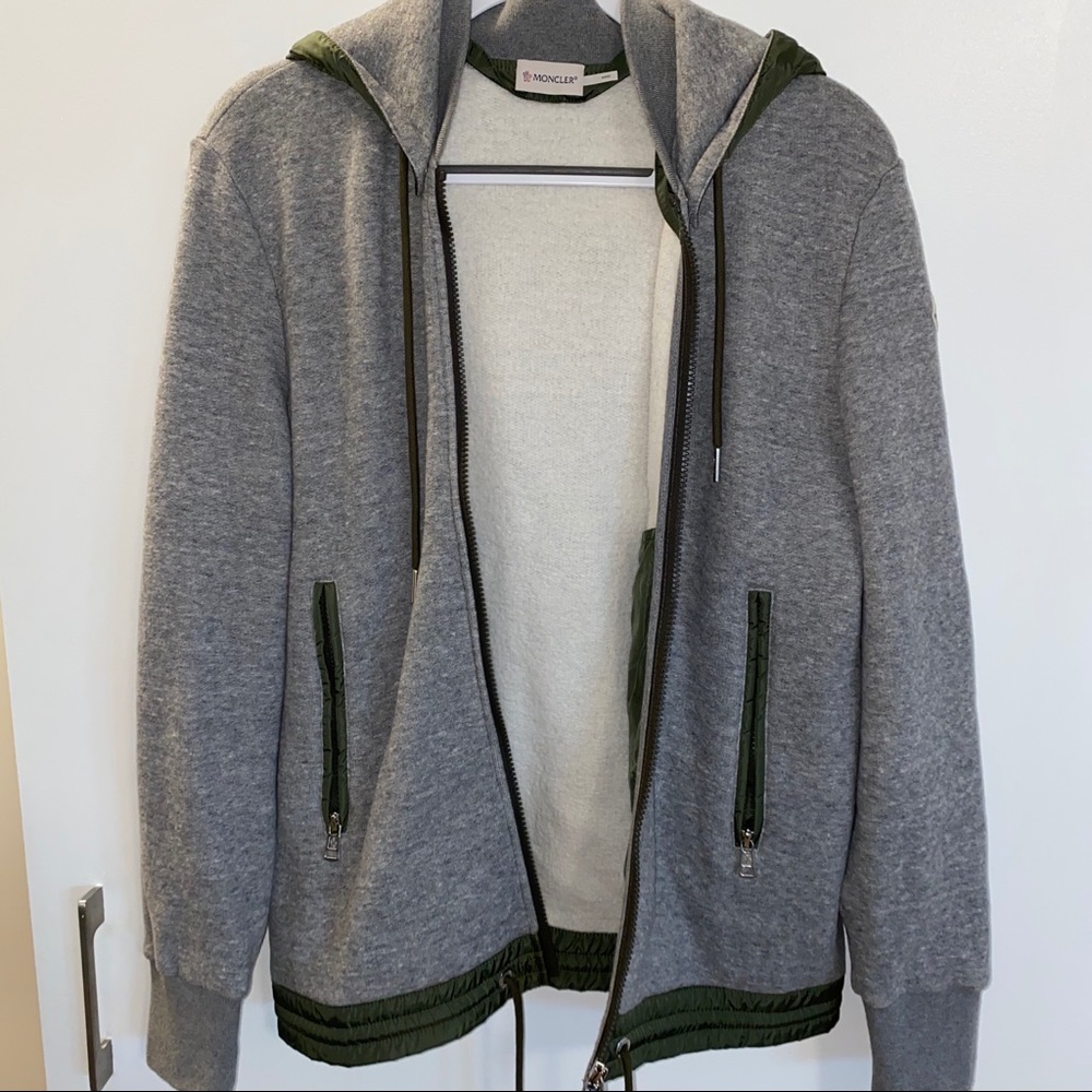 SALE MONCLER  Maglia Cardigan Bomber with removable hood